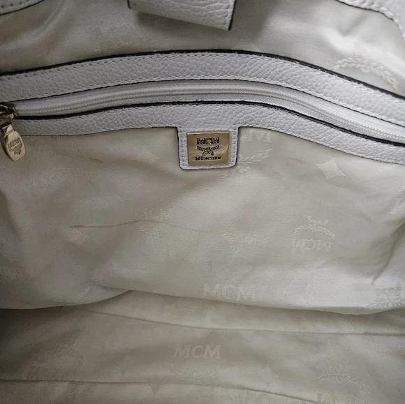 MCM White Leather Bag - Picture 11 of 16